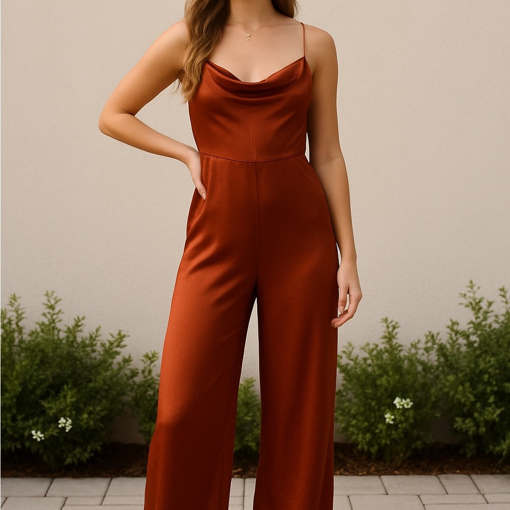Elegant Rust Jumpsuit